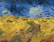 Пшеничное поле с воронами
